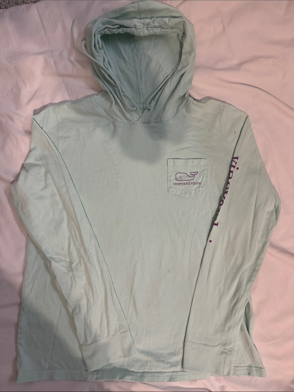 Vineyard Vines Light Mint Long-Sleeve Hoodie Coverup